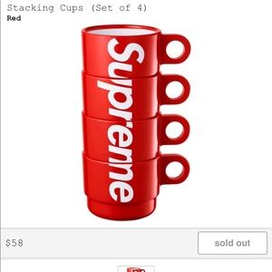 Supreme Stackable Cups And Gloves